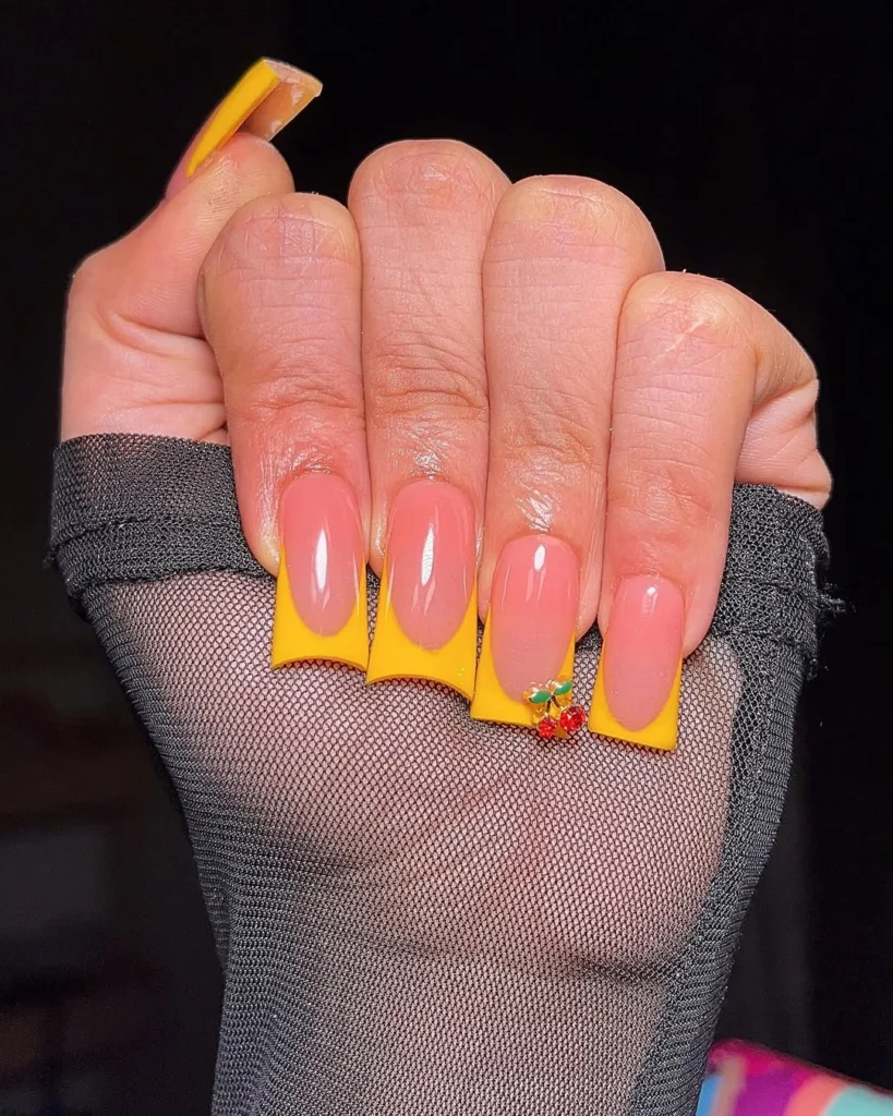 yellow nail art ideas