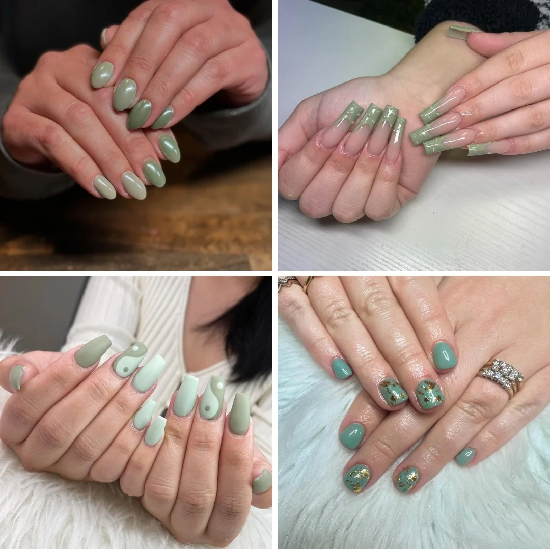 Sage Green Nail Art Ideas