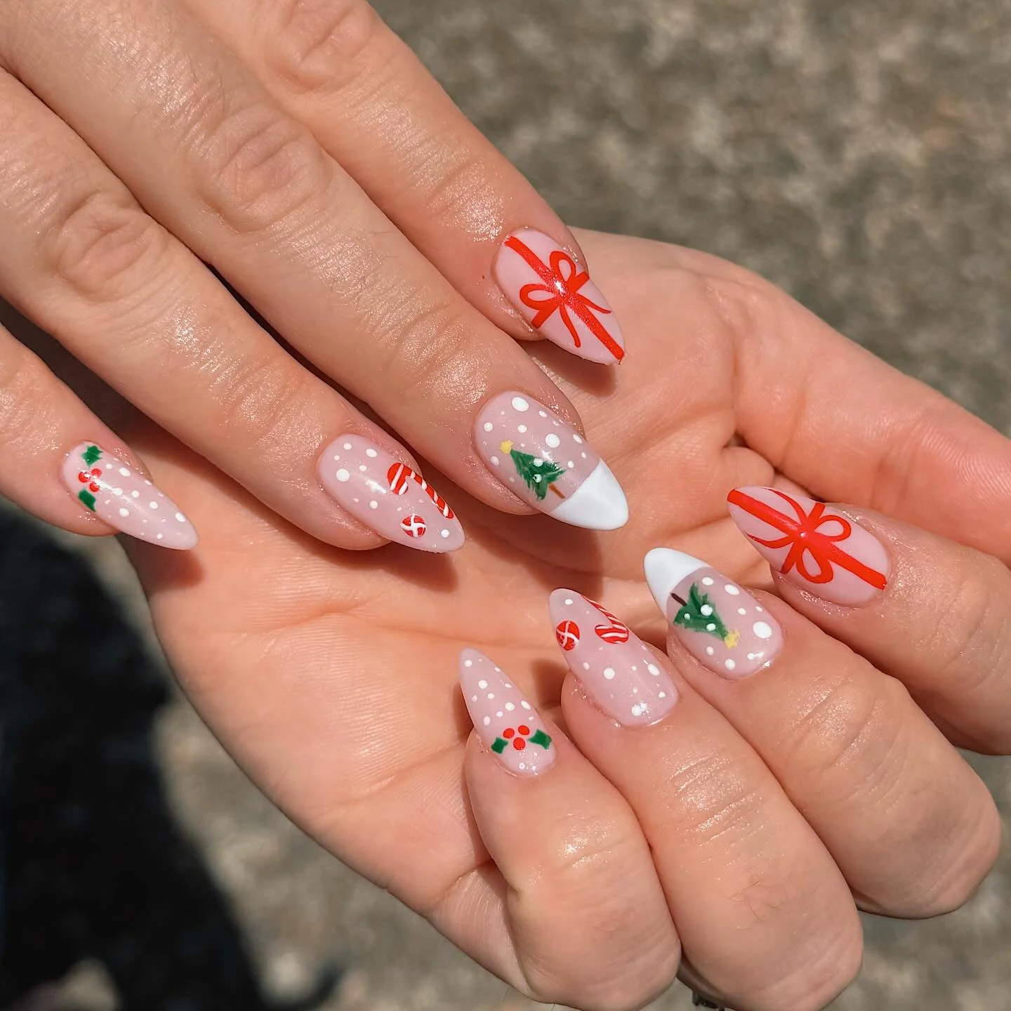 30 Simple Candy Cane Christmas Nail ideas That Look Super Cute 13 Amoristbeautys Candy Cane Christmas Nail