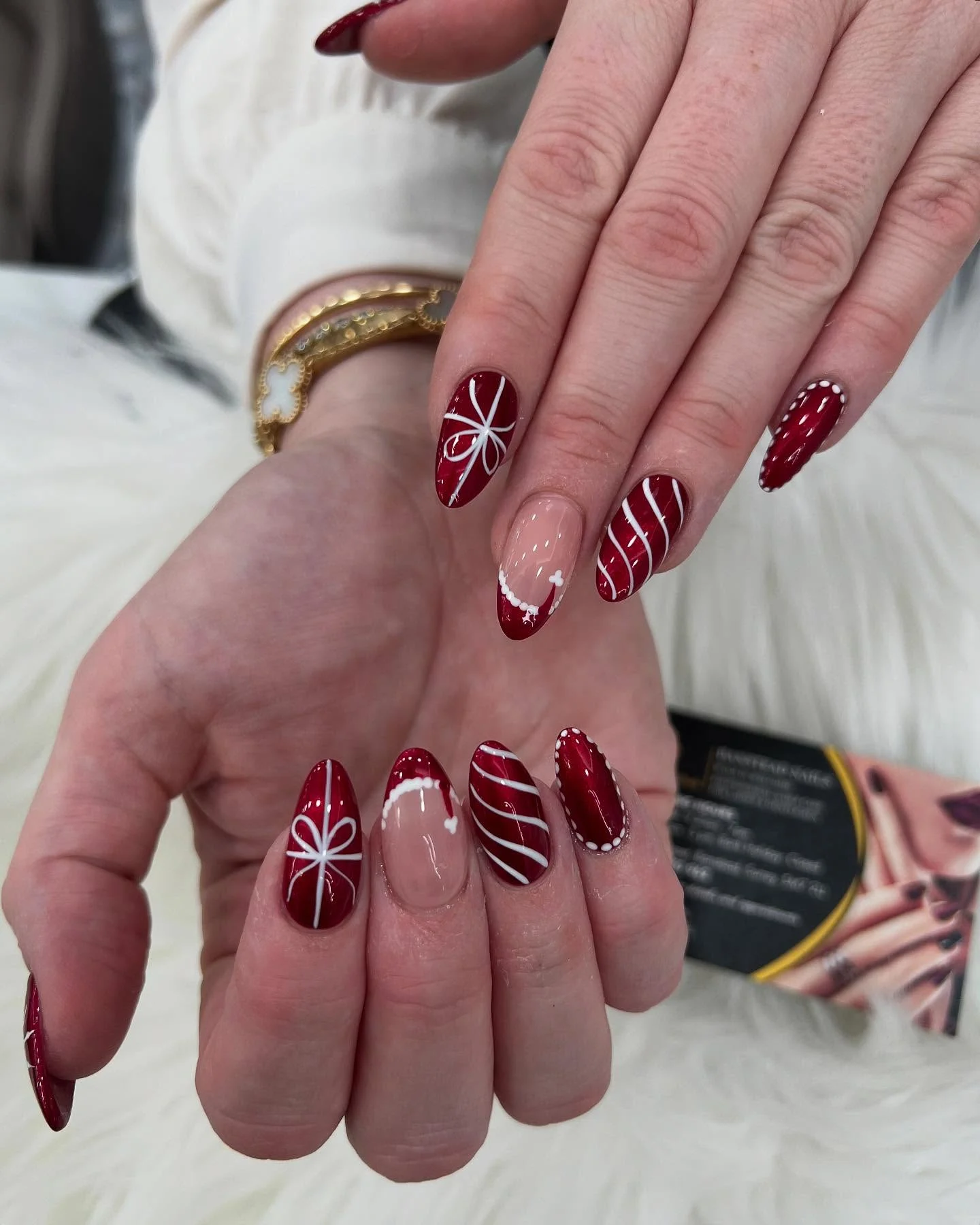30 Simple Candy Cane Christmas Nail ideas That Look Super Cute 20 Banstead Nails Xmas designs