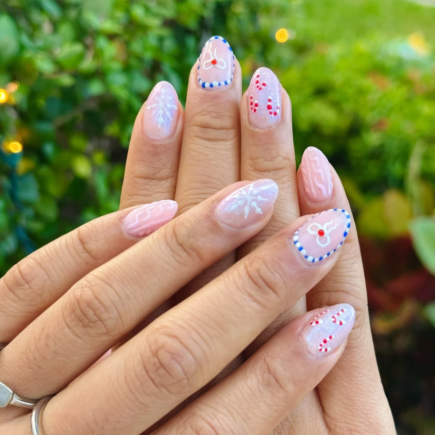 30 Simple Candy Cane Christmas Nail ideas That Look Super Cute 14 MONICA MICHELLEs Xmas Nails