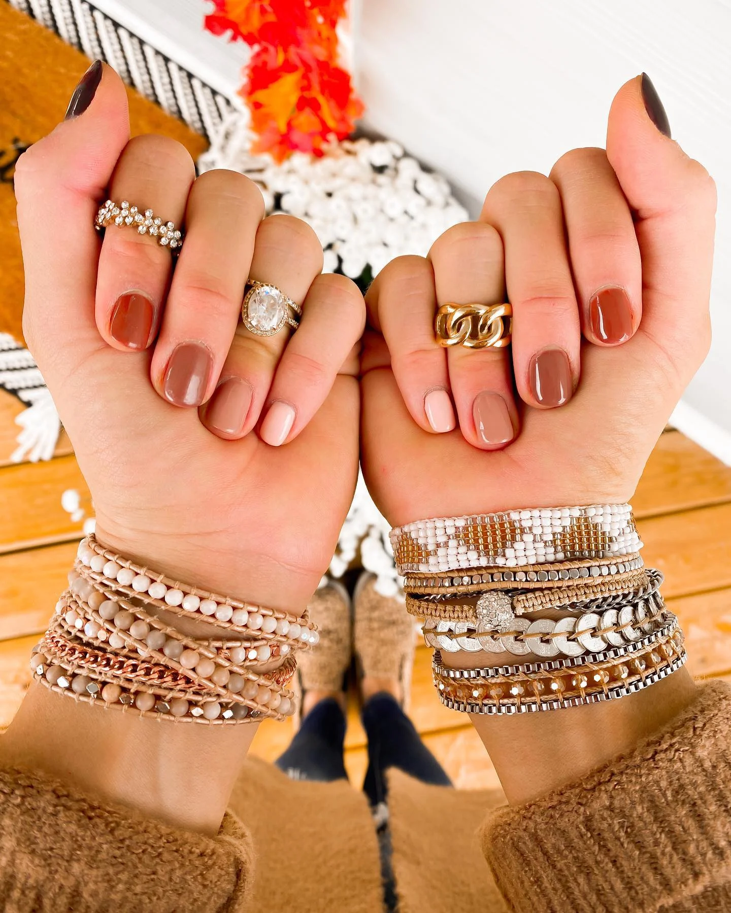 18+ Cute Short Fall Nails Ideas with Neutral Tones You’ll Love This Season 18 Pumpkin Cream Neutrals